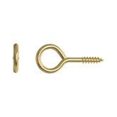 Standers Eye Brass Screw 2.5 X 10Mm - 20 Pieces